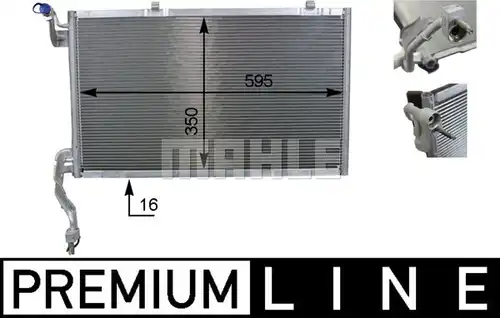 кондензатор, климатизация MAHLE AC 10 000P