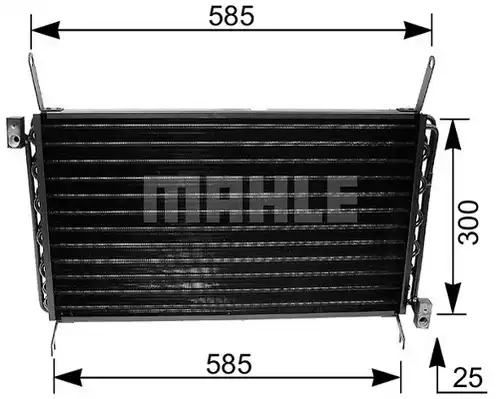 кондензатор, климатизация MAHLE AC 162 000S