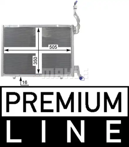кондензатор, климатизация MAHLE AC 22 000P