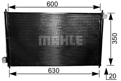 кондензатор, климатизация MAHLE AC 232 000S