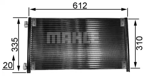 кондензатор, климатизация MAHLE AC 237 000S