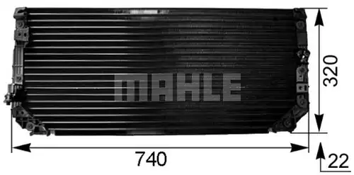 кондензатор, климатизация MAHLE AC 249 000S