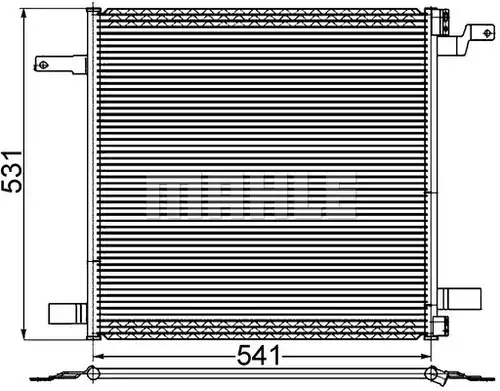 кондензатор, климатизация MAHLE AC 259 001S