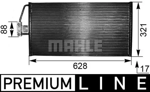 кондензатор, климатизация MAHLE AC 266 000P