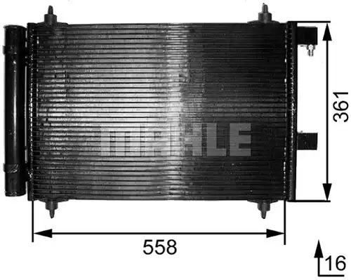 кондензатор, климатизация MAHLE AC 291 000S