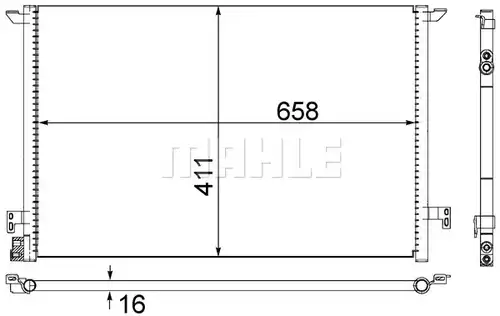 кондензатор, климатизация MAHLE AC 295 000S