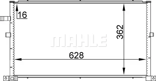 кондензатор, климатизация MAHLE AC 296 001S