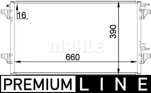 кондензатор, климатизация MAHLE AC 297 000P