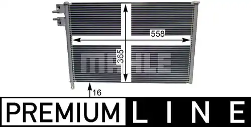 кондензатор, климатизация MAHLE AC 298 000P