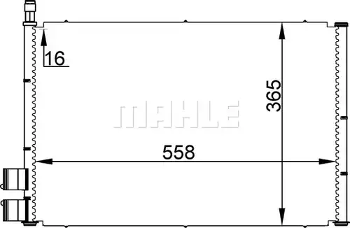 кондензатор, климатизация MAHLE AC 298 000S