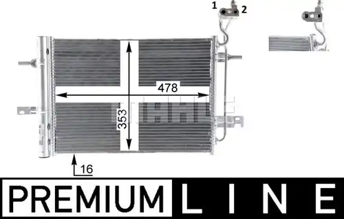 кондензатор, климатизация MAHLE AC 30 000P