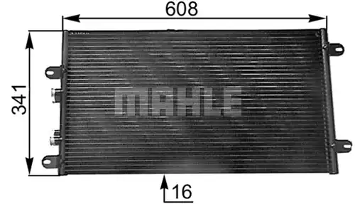 кондензатор, климатизация MAHLE AC 305 000S