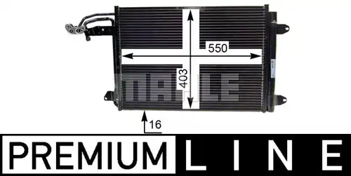 кондензатор, климатизация MAHLE AC 324 000P