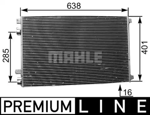 кондензатор, климатизация MAHLE AC 360 000P