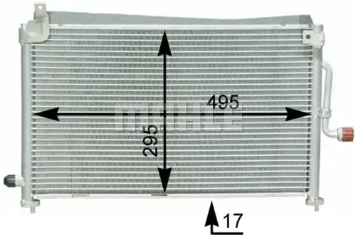 кондензатор, климатизация MAHLE AC 416 000S