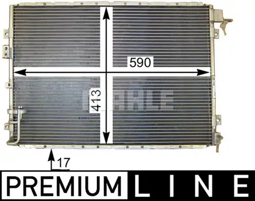 кондензатор, климатизация MAHLE AC 421 000P