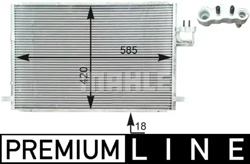 кондензатор, климатизация MAHLE AC 426 000P