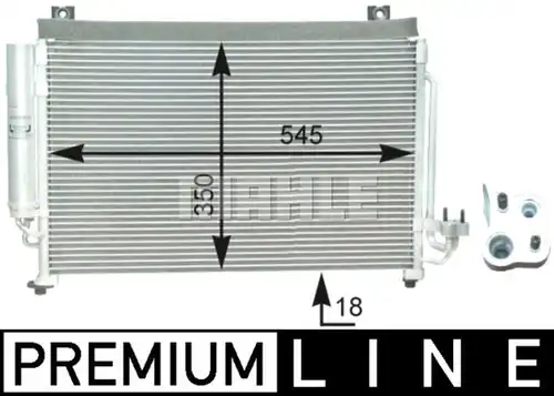 кондензатор, климатизация MAHLE AC 427 000P