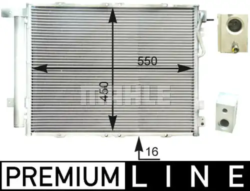 кондензатор, климатизация MAHLE AC 429 000P