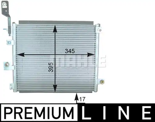 кондензатор, климатизация MAHLE AC 432 000P