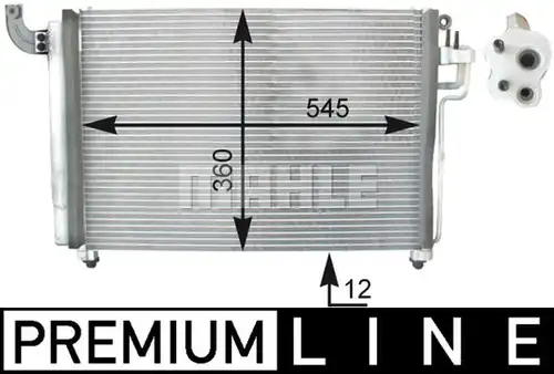 кондензатор, климатизация MAHLE AC 434 000P