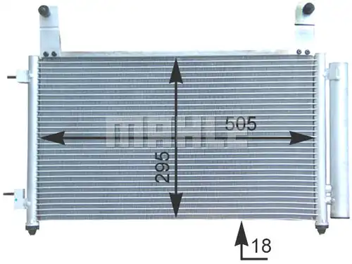 кондензатор, климатизация MAHLE AC 435 000S