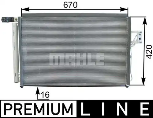 кондензатор, климатизация MAHLE AC 440 000P