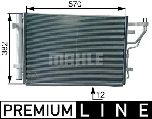 кондензатор, климатизация MAHLE AC 442 000P
