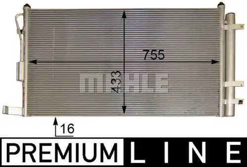 кондензатор, климатизация MAHLE AC 444 000P