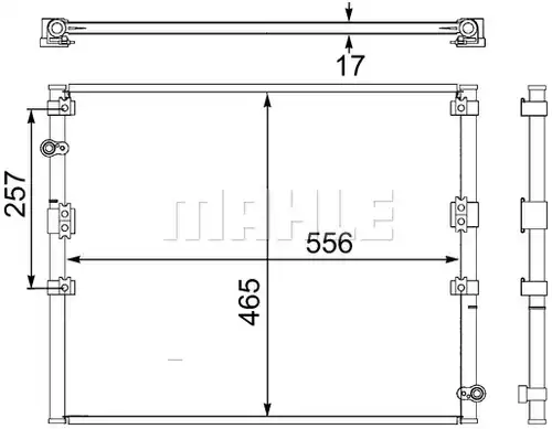 кондензатор, климатизация MAHLE AC 474 000S