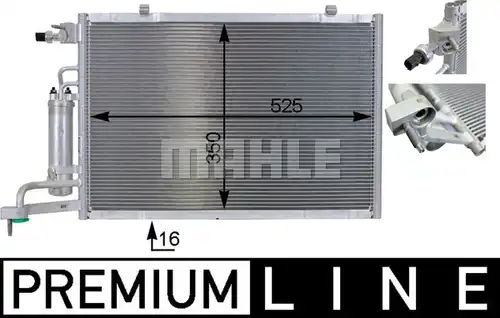 кондензатор, климатизация MAHLE AC 7 000P