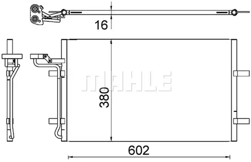 кондензатор, климатизация MAHLE AC 725 000S