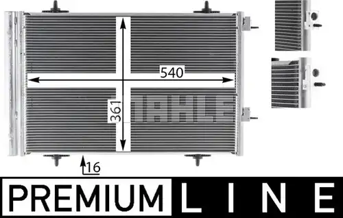 кондензатор, климатизация MAHLE AC 735 000P
