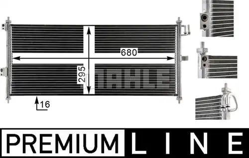 кондензатор, климатизация MAHLE AC 788 000P