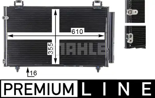кондензатор, климатизация MAHLE AC 797 000P