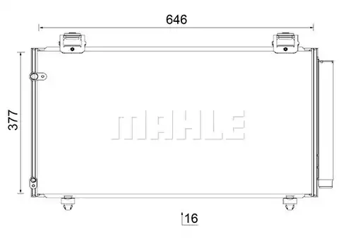 кондензатор, климатизация MAHLE AC 797 000S