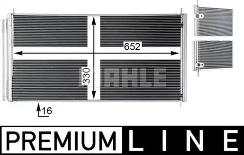 кондензатор, климатизация MAHLE AC 799 000P