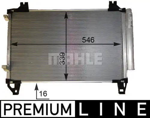 кондензатор, климатизация MAHLE AC 800 000P