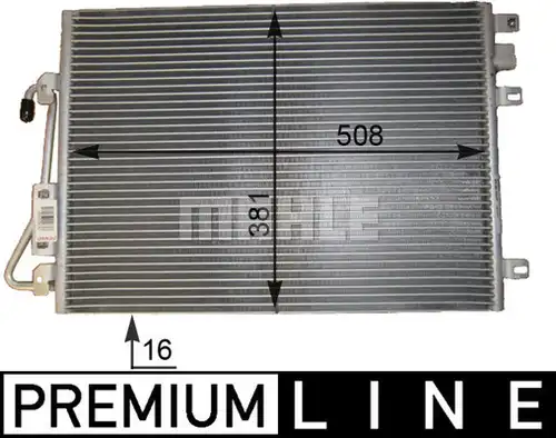 кондензатор, климатизация MAHLE AC 802 000P