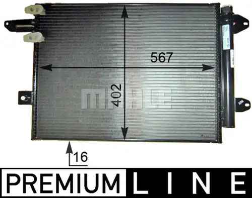 кондензатор, климатизация MAHLE AC 805 000P