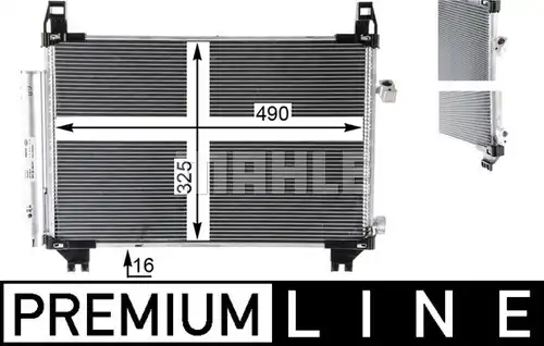 кондензатор, климатизация MAHLE AC 806 000P