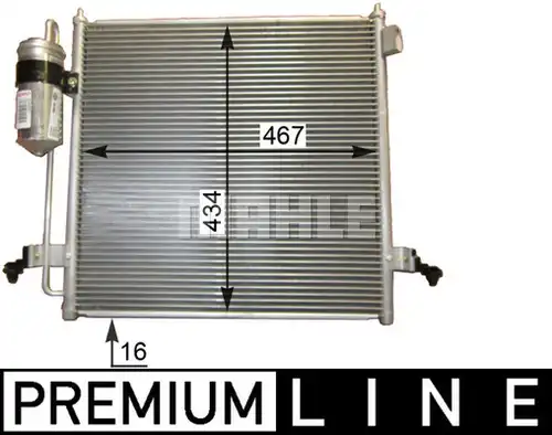 кондензатор, климатизация MAHLE AC 815 000P