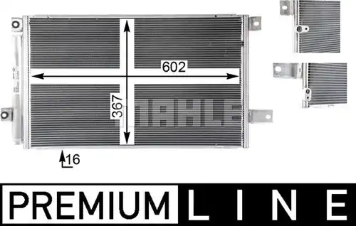 кондензатор, климатизация MAHLE AC 819 000P