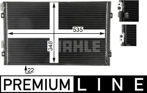 кондензатор, климатизация MAHLE AC 820 000P