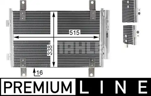 кондензатор, климатизация MAHLE AC 833 000P