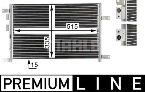 кондензатор, климатизация MAHLE AC 834 000P