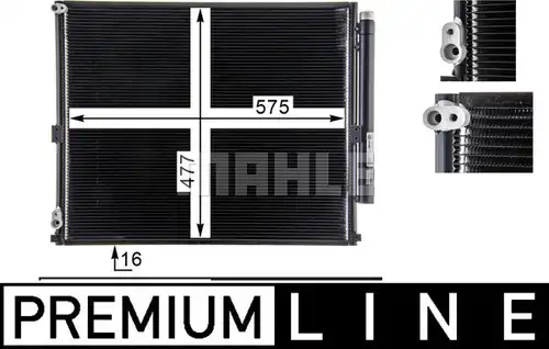 кондензатор, климатизация MAHLE AC 838 000P
