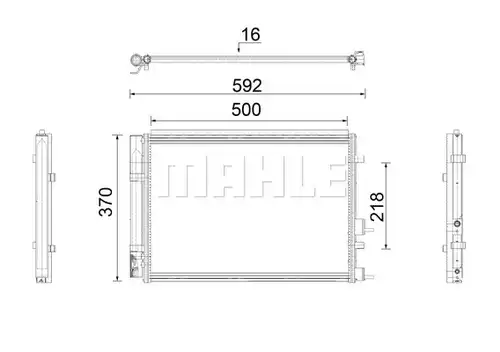 кондензатор, климатизация MAHLE AC 920 000P