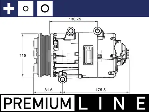 компресор за климатик MAHLE ACP 1331 000P