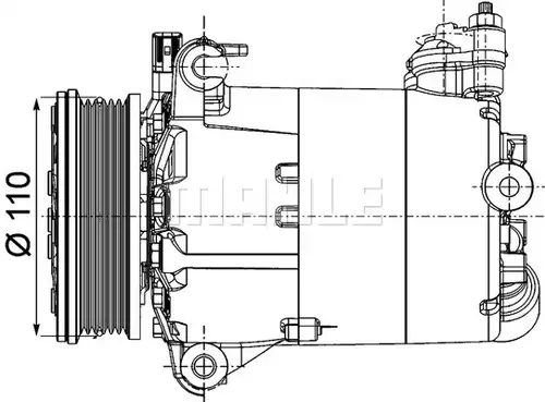 компресор за климатик MAHLE ACP 1357 000P